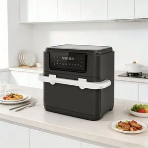 Friteuse à air électrique numérique carrée en plastique 10L, sans huile, cuisson rapide, économe en énergie, classique, pour usage hôtelier et domestique, allemande - Product Image 5
