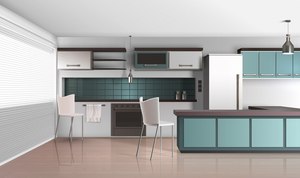 Armoires de cuisine en bois de chêne massif personnalisables en couleur et en taille pour un usage domestique - Product Image 4