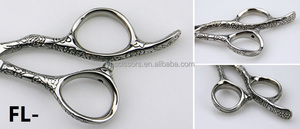 Tijeras Profesionales para Cortar y Entresacar Cabello FL-6030, Acero de Damasco, 6 Pulgadas, para Barbería y Salón, 30 Dientes - Product Image 4