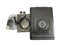 Coffre-fort pour armes à feu avec tiroir à ouverture automatique, rechargeable par USB, affichage LED, chargement de téléphone, 4 modes de déverrouillage (empreinte digitale, mot de passe, clé, Bluetooth), pour bureau