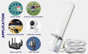 12dBi mạng kép Booster 3G 4G LTE omni-directional ăng ten ngoài trời cho điện thoại di động di động 4G LTE Router - Product Image 6