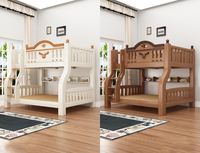 Massivholz Luxus-Etagenbett Ober- und Unterbett Multifunktional für Kleine Wohnungen Kinder & Jugendliche Doppelstöckig