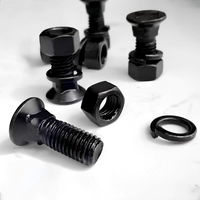 Boulon de charrue fraisé de qualité industrielle en acier au carbone zingué M6 à M16 pour le fixation des godets de chargeuse et des bandes anti-usure