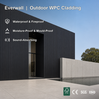 Panneau mural WPC Everwall Foshan pour extérieur, première génération, à rainures, type persienne, grand panneau mural WPC
