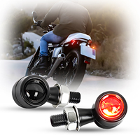 Lámpara Indicadora de Motocicleta de 12 V CC, Luz LED Delantera y Trasera para Motocicletas Universales con Orificio de Montaje de 8 mm