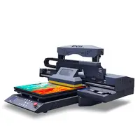 Цифровой УФ планшетный принтер Размера A3, принтер для cd dvd ПВХ id карт с 2 головками