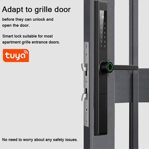 Tuya App thông minh vân tay khóa cửa với hợp kim nhôm xử lý Wifi Mạng thẻ nhớ đám mây dữ liệu cho phía trước nhà an ninh - Product Image 5
