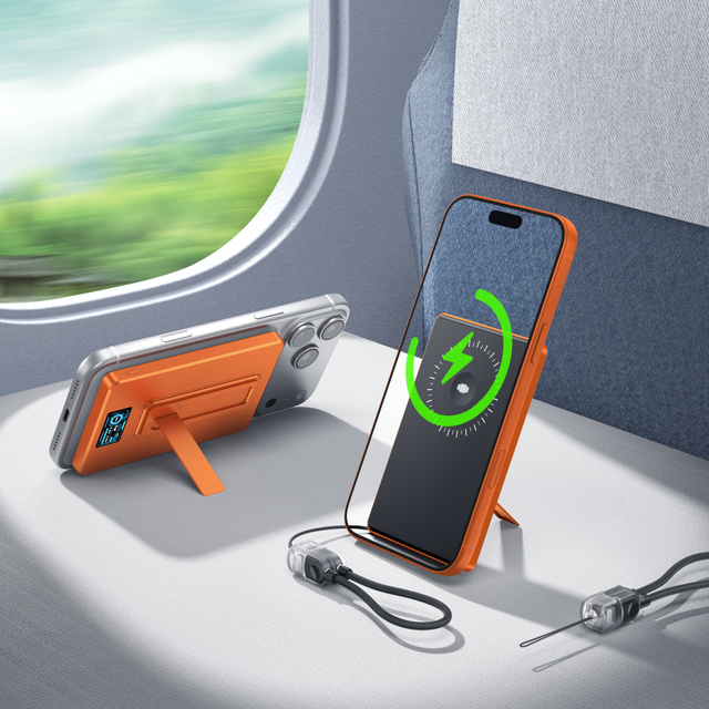 3 in 1 Ultra Slim 10000 Mah Power Bank Mini Power Bank, Ultra-Slim 5,000Mah Magnetic Battery Pack 20W Max Ultra-Fast TFT Display