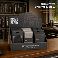 Boîtes de présentation PDQ personnalisées écologiques pour comptoir avec impression offset et pelliculage mat pour la vente au détail d'accessoires automobiles