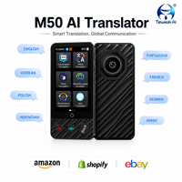 Vendor Penerjemah Bahasa AI M50 Grosir 142 Bahasa 19 Bahasa Offline WiFi Pengisian Daya Tipe C Elektronik Saku Baru