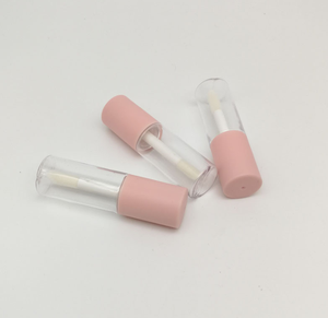 Yueshunxing Hot Sale Logotipo Personalizado Atacado Barato Redondo Vidro Fosco Claro Vazio rosa Mini 3ml Lipgloss Tube - Product Image 3