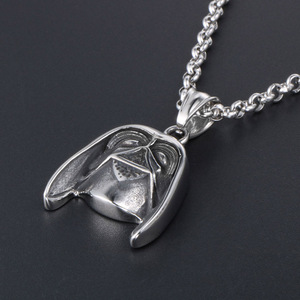<strong>Star</strong> Storm Trooper Darth Vader <strong>Wars</strong> Stylish Stainless Steel Jewelry Head Helmet Pendant for Boys Movie Peripheral Jewelry - Product Image 6