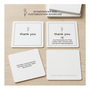 Tarjetas de Agradecimiento Minimalistas Escandinavas con Diseño de Tulipanes, Diseño Botánico Nórdico, Logotipo Personalizado al por Mayor, Decoración del Hogar, Estilo de Vida, OEM, ODM - Product Image 3