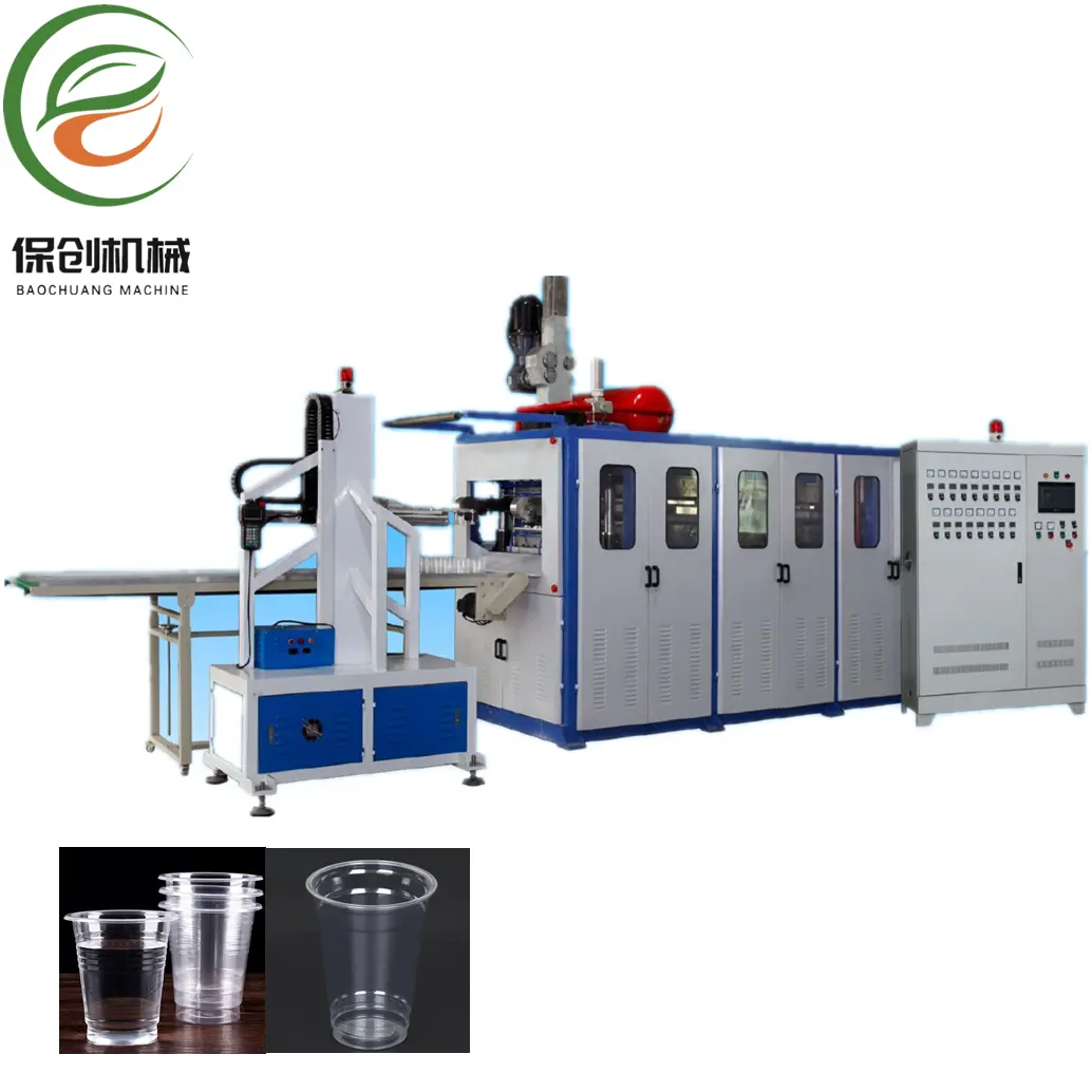 Einweg-Kunststoff PP PS Klarbecher-Glasherstellung automatische Formmaschine