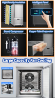 Schok Iqf Blast Chiller Voedsel Groente Opslag Vriezer Ijs Snel Instant Snap Vriezer Vis Bevriezing Apparatuur Machine