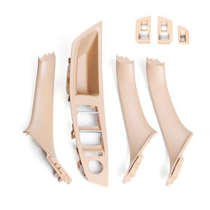 Poignée intérieure de voiture, garniture de panneau de porte intérieure, recouvrement noir gauche droit pour F10F11F18, poignée intérieure de voiture - Product Image 4