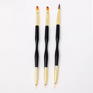 3 Pcs Nail Công Cụ Đóng Gói Nail Vẽ Bút Kép End Móng Tay Nghệ Thuật Bút Bàn Chải Acrylic Vòng Phẳng Sơn Vẽ Lót Bàn Chải <span class=keywords><strong>Nb03</strong></span> - Product Image 6