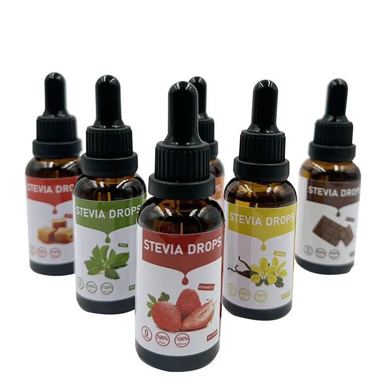 Keto Zucker Stevia Flüssig tropfen 0 Kalorien Stevia natürliches Süßungsmittel hohe Reinheit Stevia-Tropfen