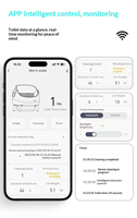 Bac à litière automatique intelligent autonettoyant pour chat, conception ouverte, contrôle par application, double capteur de sécurité, nettoyage facile, contrôle des odeurs, grande capacité