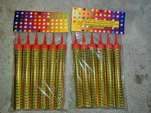 Bougies Fontaines de Mariage Sans Fumée avec Effets d'Artifice Scintillants pour Présentoirs de Gâteaux au Champagne - Product Image 3