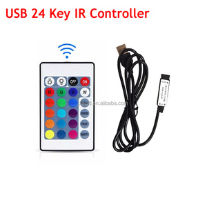 Controlador de tira de luz <span class=keywords><strong>LED</strong></span> RGB USB de 5V con atenuador de 3 teclas inalámbrico IR 24Key RF 17Key <span class=keywords><strong>Bluetooth</strong></span> Remote - Product Image 5