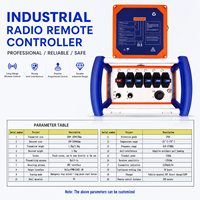 Grue à télécommande sans fil à vente chaude, 5 à 6 joysticks proportionnels, 12V 24V 36V, contrôleur de grue radio industrielle