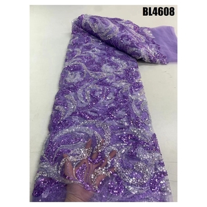Pizzo netto da ricamo di alta qualità in Australia con ricchi di perline in tessuto di pizzo - Product Image 1
