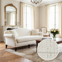 Tissu bouclé texturé de haute qualité, lourd, avec fil coloré tissé, tissu chenille pour canapés modernes, chaises et têtes de lit