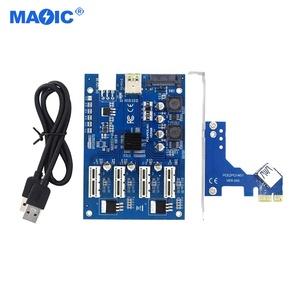 Altri accessori per <span class=keywords><strong>Computer</strong></span> M2 pci-e da 1X a 4 porte Express 1X slot Riser Card 3.0 Extender scheda adattatore scheda di espansione PCIE - Product Image 2