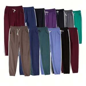 OEM vente en gros de pantalons de survêtement à la mode pantalons de survêtement vierges avec couleurs personnalisées pantalons de jogging à rayures latérales pantalons de survêtement pour hommes - Product Image 1