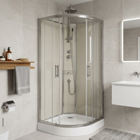 Cabine de douche numérique de qualité professionnelle, structure modulaire, salle de douche intelligente pour immeuble d'appartements