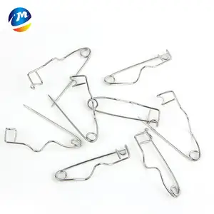 factory direct 0.8*32mm stainless steel clothing safty pin special 32mm curved safety pins for garment