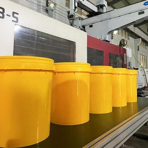 Bán Buôn Cấp Thực Phẩm Dày Vòng Thùng Rỗng Nhựa Sơn Xô Container Sản Xuất Với Xử Lý Có Nắp Đậy - Product Image 6