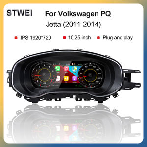 Stwei Écran LCD numérique 10,25 pouces pour Volkswagen Pq Jetta 2011-2014 Tableau de bord Compteur de vitesse CarPlay sans fil Android Auto - Product Image 2