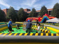 Juego Inflable Comercial de Obstáculos, Parque Infantil Inflable, Juego Wipeout, Juegos Inflables Giratorios, Meltdown Wipe Out