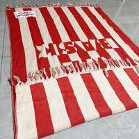 Oversize Luxury Jacquard Striped Cabana Woven Dyed Yarn Terry 100% Cotton Bath Beach Towel Custom Logo 300-600gsm Quick-Dry