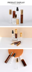 แก้วทรงสูงบาง30มล. น้ำหอมสีน้ำตาลทองพร้อมสเปรย์ปรับแต่งได้ - Product Image 3