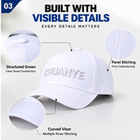 Casquettes de baseball personnalisées en satin à 5 panneaux, broderie à la main, 100% coton, imperméables, unisexes, pour enfants, boucle en cuivre doré, quatre saisons