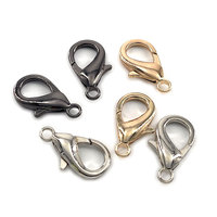 Vente en gros personnalisable 16MM 2.5MM fermoir homard en or étanche porte-clés et collier crochet sac pièces et accessoires