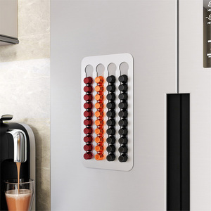Rak Kapsul Kopi Stainless Steel yang Dipasang di Dinding, Penyimpanan Sederhana & Hemat Ruang untuk Kapsul Nespresso - Product Image 2