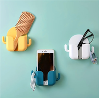 Support mural pour téléphone boîte de rangement télécommande prise de charge pour téléphone portable support mural douche lit chambre support multifonction