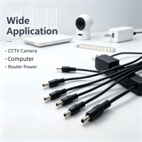 Cable Adaptador Divisor en Y de Corriente Continua con Aislamiento de PVC y Núcleo de Cobre Personalizado de Fábrica para Uso en Computadoras y Electrónica