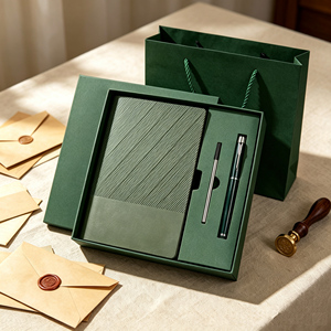 Custom Luxury Set Pu Leather Soft Leather Skin <strong>Feel</strong> Office Convenience A5 Notebook Set <strong>Journal</strong> With Pen for Business - Product Image 2