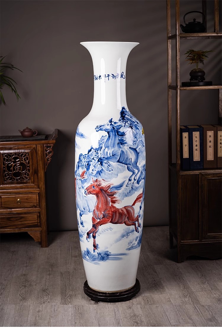景德镇传统风格高品质手绘陶瓷蓝白花盆花园装饰| Alibaba.com