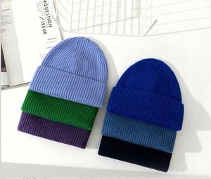Bonnet en Laine Tricoté Épais de Luxe Automne-Hiver pour Hommes et Femmes, Style Européen et Américain, en Pure Laine Mérinos – Vente en Gros - Product Image 5