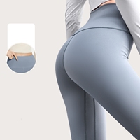 Großhandel Lange Nahtlose Atmungsaktive Leichte Schnelltrocknende Damen-Sport-Yogahosen mit Hoher Elastizität Einfarbig Hohe Taille Hüftformend