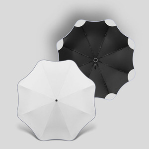 Paraguas CHUVABAND de 22 Pulgadas, 8 Varillas, de Lujo, con Protección de Seguridad en las Esquinas, Plegable en Tres Secciones, Totalmente Automático, Sin Puntas - Product Image 3