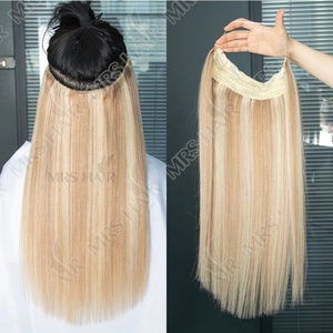 <span class=keywords><strong>Extension</strong></span> <span class=keywords><strong>Capelli</strong></span> <span class=keywords><strong>Veri</strong></span> Invisibili con Clip, <span class=keywords><strong>Filo</strong></span> Sottile, 4 Clip, Naturali, 12-24 Pollici, per Aggiungere Volume - Product Image 4