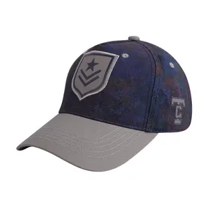 wholesale original design 5 panel cap two tone patch logo five panel baseball cap