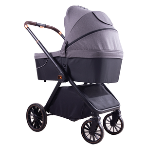Poussette bébé pliable High Landscape 3 en 1 avec <span class=keywords><strong>nacelle</strong></span> et siège auto chariot de luxe confortable pour bébé - Product Image 6
